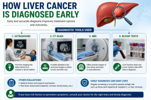 Liver cancer diagnosis with ultrasound CT scan and MRI